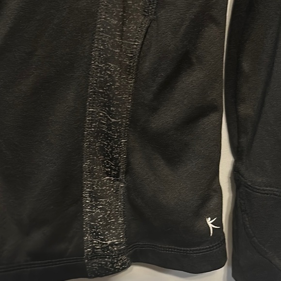 Danskin Black Fitted Zip-Up Jacket with Stand-Up Collar Dri-fit - Picture 3 of 9